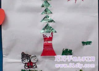 小朋友的糖纸贴画手工