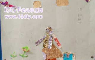 小朋友的糖纸贴画手工
