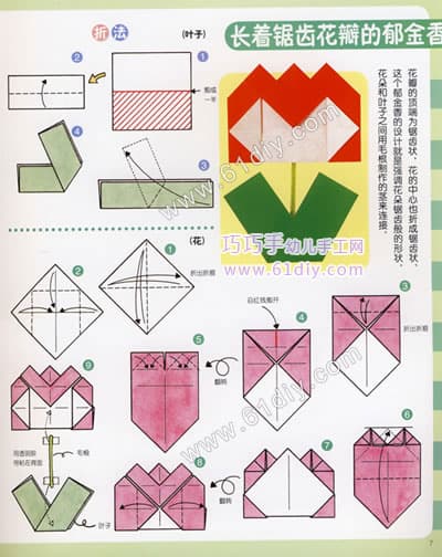 郁金香娃娃折纸教程