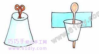 汤匙小木偶手工制作
