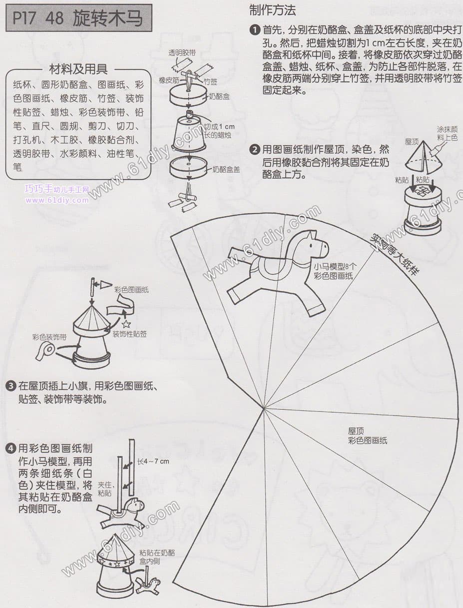 玩具DIY--旋转木马