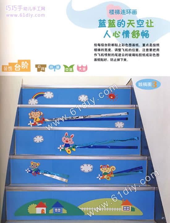 台阶装饰（幼儿园环境布置）