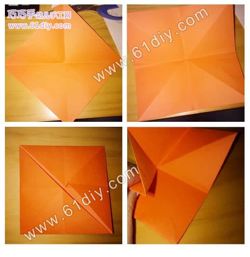 百合花折纸方法