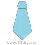 领带折纸教程