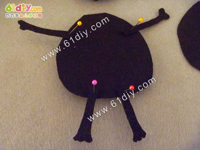 不织布小猫手工制作图解