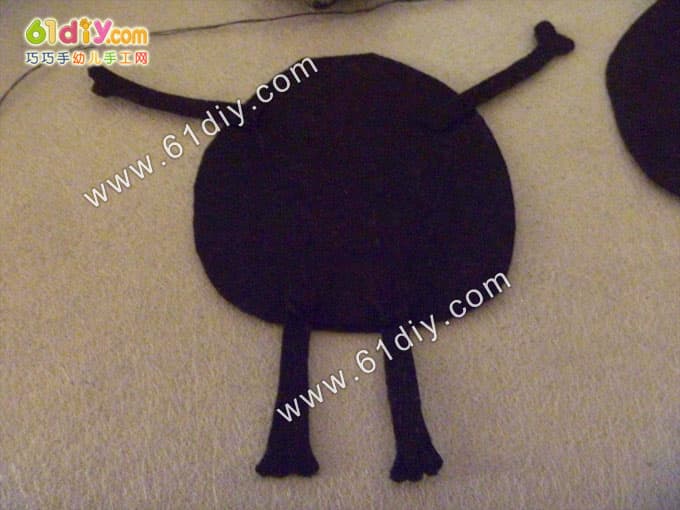 不织布小猫手工制作图解