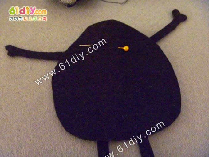不织布小猫手工制作图解