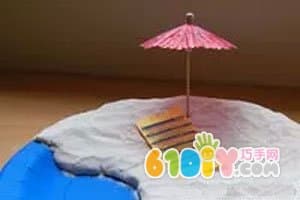 迷你沙滩（纸盘手工）Mini Beach craft