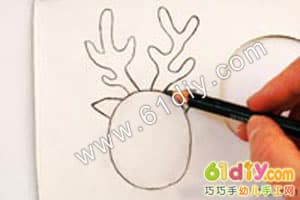 圣诞麋鹿手工折纸