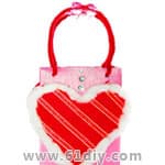 手工制作情人节的手提袋Valentine Tote Bag