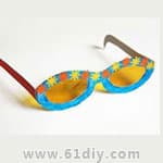 卡通太阳眼镜手工制作图解Fun Glasses craft