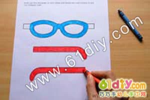 卡通太阳眼镜手工制作图解Fun Glasses craft