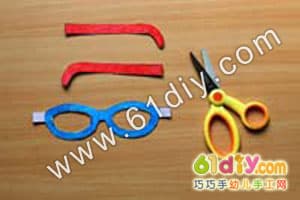 卡通太阳眼镜手工制作图解Fun Glasses craft