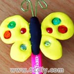 蝴蝶笔套制作Butterfly Pencil Topper