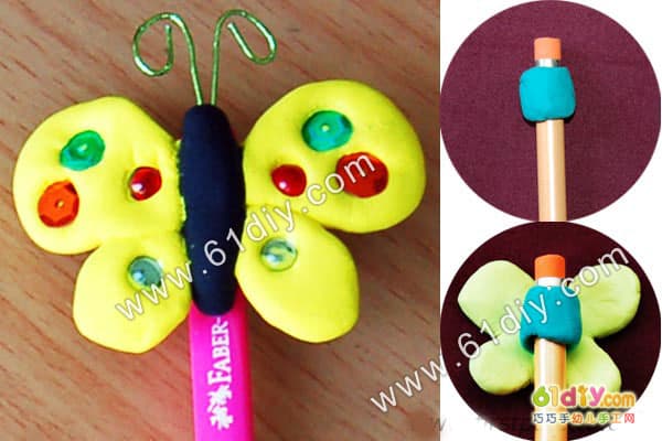 蝴蝶笔套制作Butterfly Pencil Topper