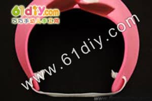 兔子帽手工制作图解Bunny Visor craft