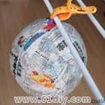 气球报纸做球模型