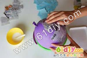 气球报纸做球模型