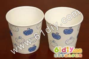 纸杯响铃(幼儿园早操器材)