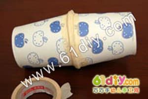 纸杯响铃(幼儿园早操器材)