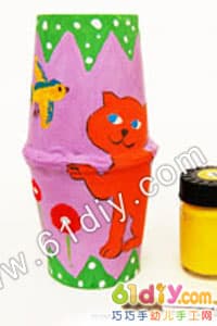 纸杯响铃(幼儿园早操器材)