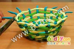 黏土制作收纳篮