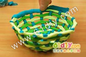 黏土制作收纳篮