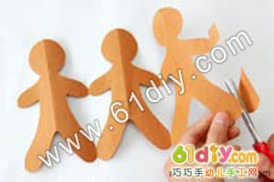 有趣的姜饼小人Gingerbread Man Paper Chain