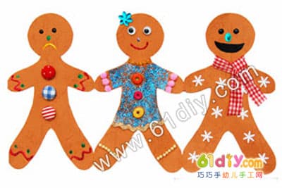 有趣的姜饼小人Gingerbread Man Paper Chain