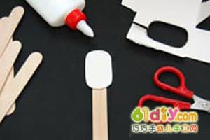 雪糕棒制作木乃伊(万圣节手工)