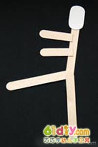 雪糕棒制作木乃伊(万圣节手工)