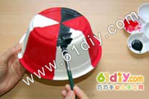 一次性碗手工制作地主帽Chinese Hat