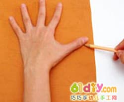 硬币手印树制作图解