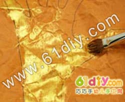 硬币手印树制作图解