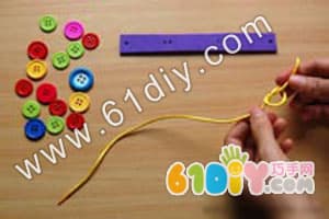 DIY个性的纽扣镯子Button Bracelet