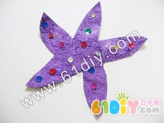 海星手工制作Rough and Sparkly Starfish