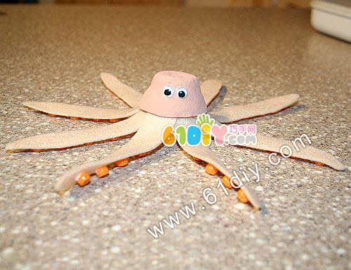 鸡蛋盒手工Egg Carton Octopus