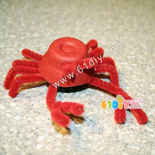 蛋托毛根手工螃蟹