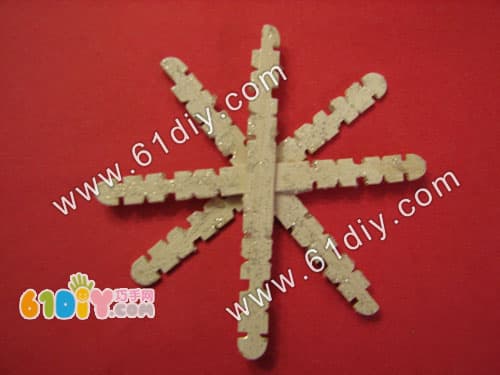 雪糕棒制作圣诞节小挂饰