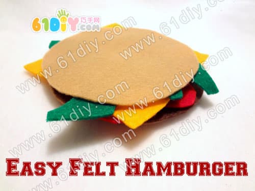 不织布手工——汉堡