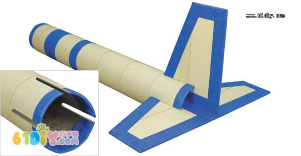 牛奶盒纸筒制作飞机模型