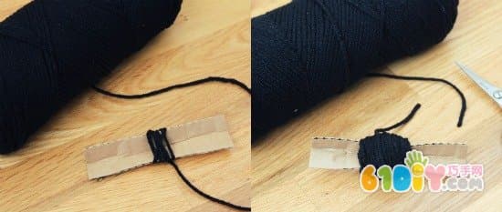 万圣节手工——毛线球蜘蛛