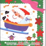 圣诞主题：乘雪橇的圣诞老人