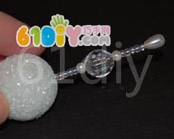 保丽龙球雪花制作