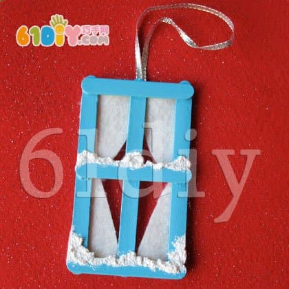 冬天手工——下雪的窗户