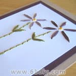 花朵针线卡制作