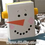 冬天手工——纸盒雪人