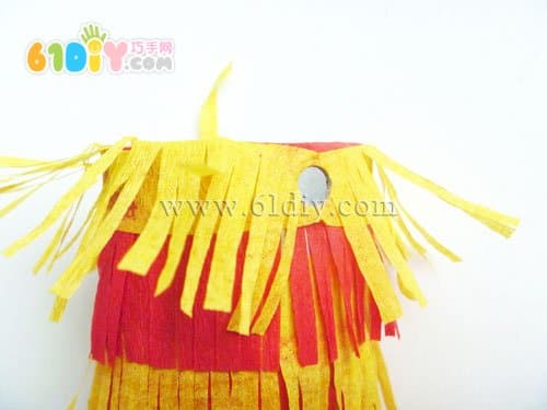 卷纸芯手工制作灯笼