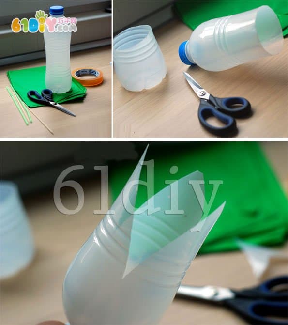 塑料瓶手工制作雪花莲