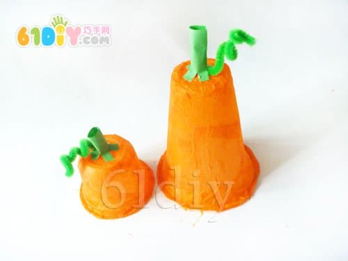果冻壳南瓜手工制作